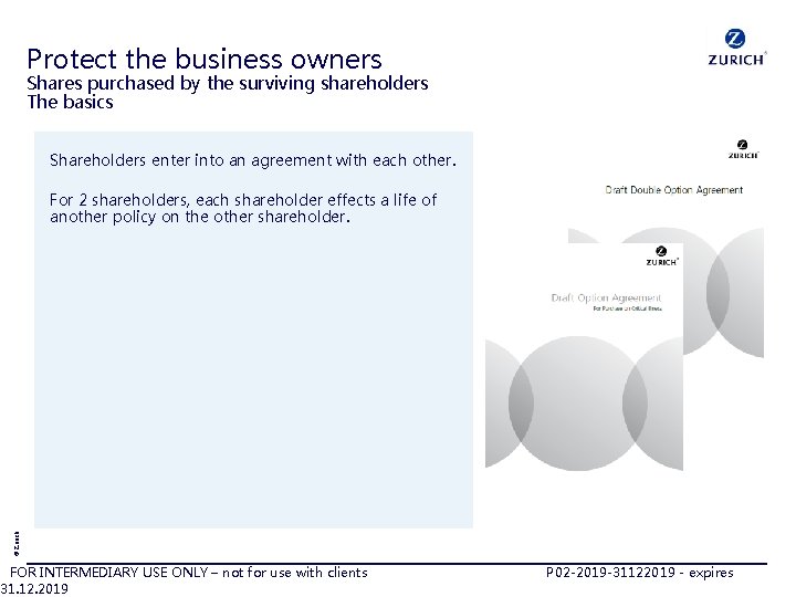 Protect the business owners Shares purchased by the surviving shareholders The basics Shareholders enter