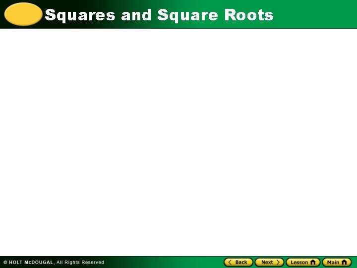 Squares and Square Roots 