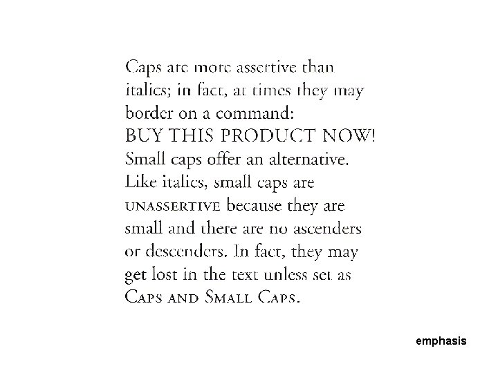 emphasis 