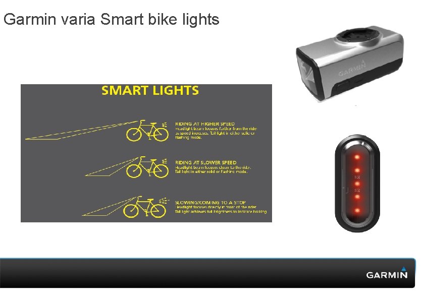 Garmin varia Smart bike lights Garmin varia Smart bike lights