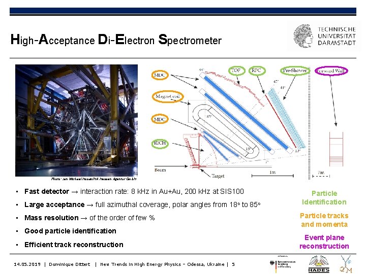 High-Acceptance Di-Electron Spectrometer Photo: Jan Michael Hosan/HA Hessen Agentur Gmb. H • Fast detector