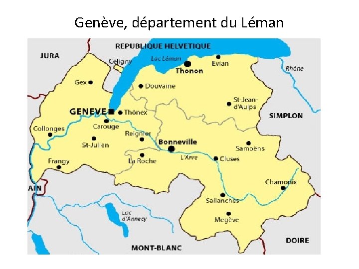 Genève, département du Léman 