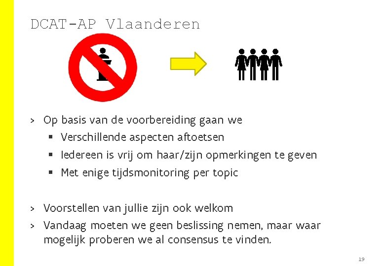 DCAT-AP Vlaanderen > Op basis van de voorbereiding gaan we § Verschillende aspecten aftoetsen