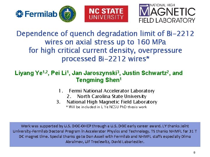 Dependence of quench degradation limit of Bi-2212 wires on axial stress up to 160