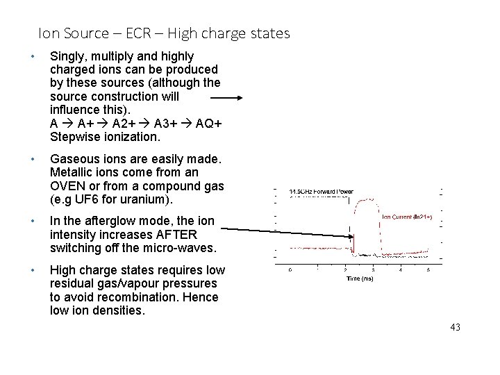 Ion Source – ECR – High charge states • Singly, multiply and highly charged