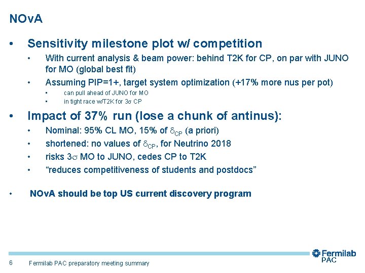 NOv. A • Sensitivity milestone plot w/ competition • • With current analysis &