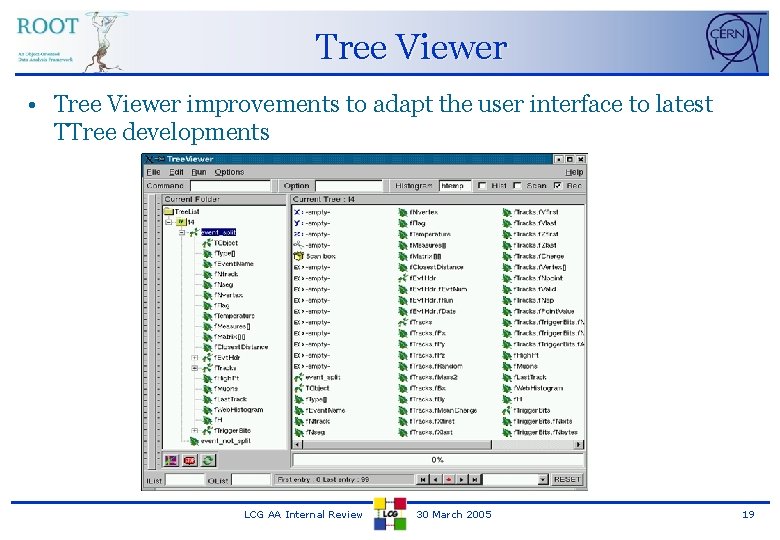 Tree Viewer • Tree Viewer improvements to adapt the user interface to latest TTree