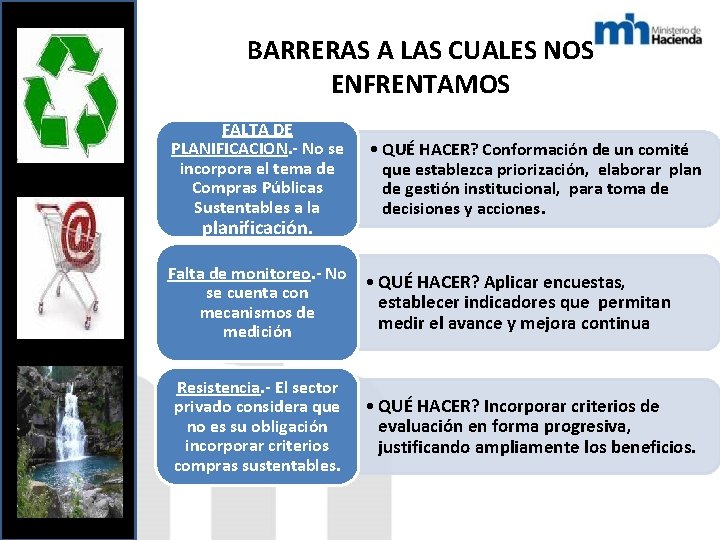 BARRERAS A LAS CUALES NOS ENFRENTAMOS FALTA DE PLANIFICACION. - No se incorpora el