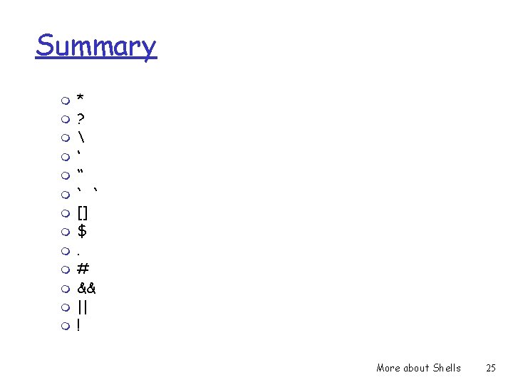 Summary m m m m * ?  ‘ “ ` ` [] $.