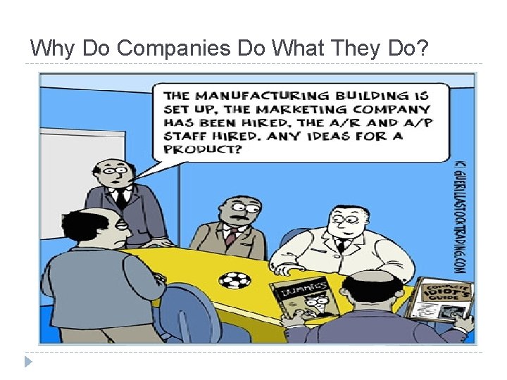 Why Do Companies Do What They Do? 