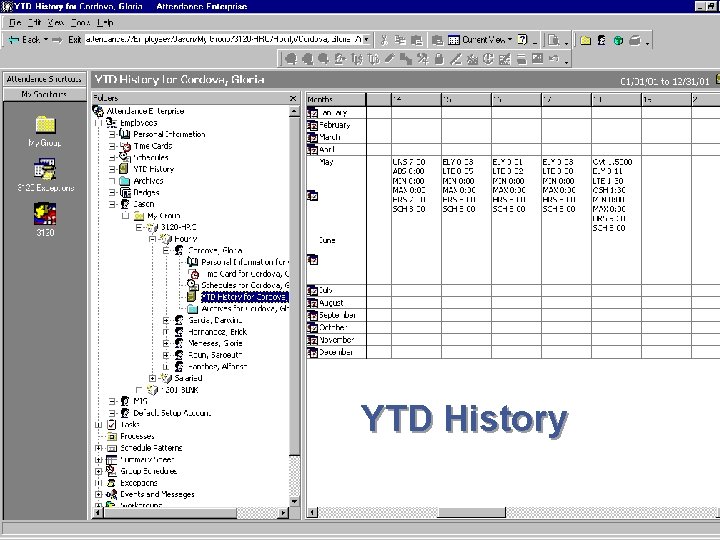 YTD History 