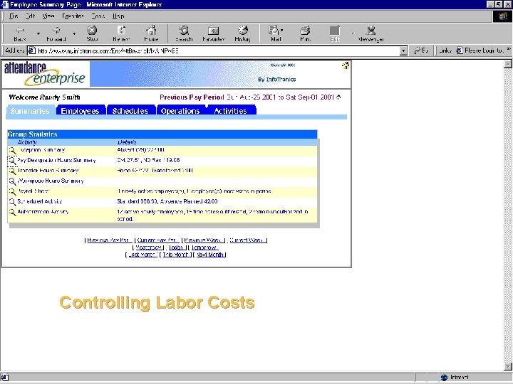 Controlling Labor Costs 