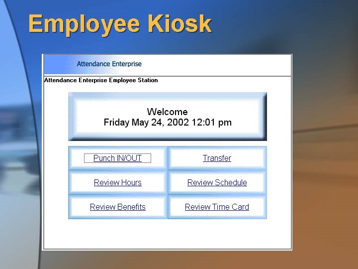 Employee Kiosk 