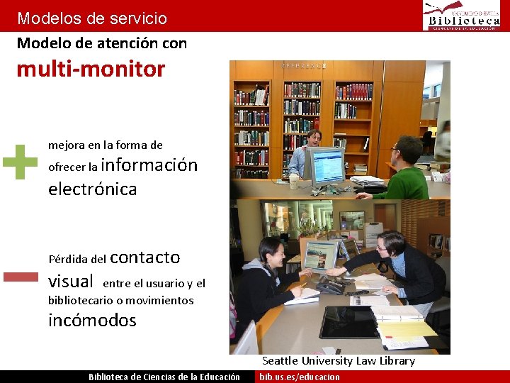 Modelos de servicio Modelo de atención con multi-monitor mejora en la forma de ofrecer