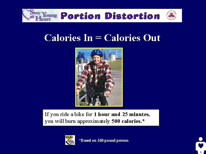 Calories In = Calories Out If you ride a bike for 1 hour and