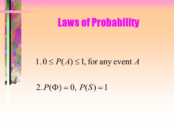 Laws of Probability 
