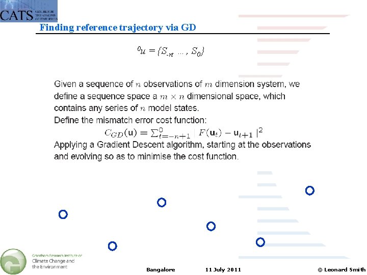 Finding reference trajectory via GD 0 u = {S-n, …, S 0} Bangalore 11