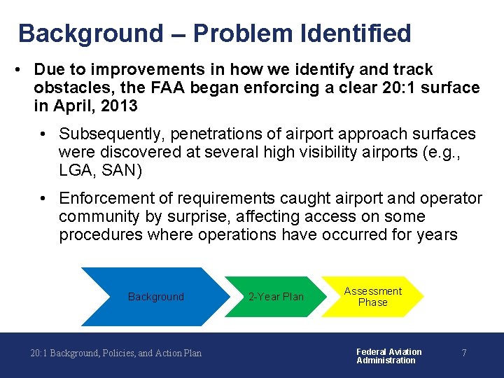 Background – Problem Identified • Due to improvements in how we identify and track
