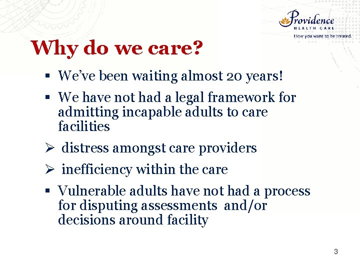 Why do we care? § We’ve been waiting almost 20 years! § We have