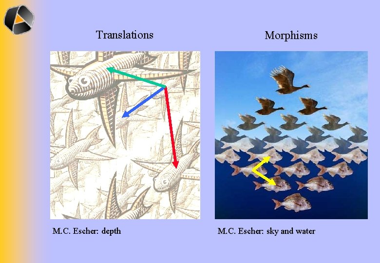 Translations M. C. Escher: depth Morphisms M. C. Escher: sky and water 