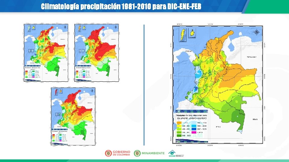 Climatología precipitación 1981 -2010 para DIC-ENE-FEB 