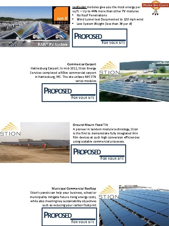 ten. Ksolar modules give you the most energy per sq. ft. – Up to