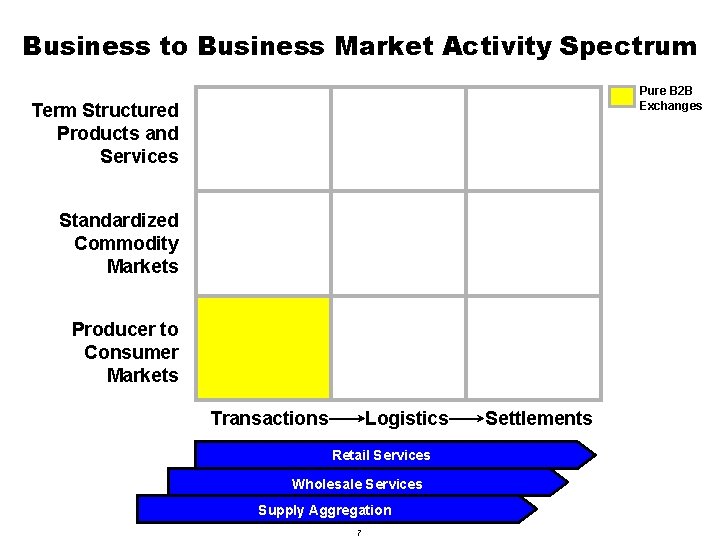 Business to Business Market Activity Spectrum Pure B 2 B Exchanges Term Structured Products