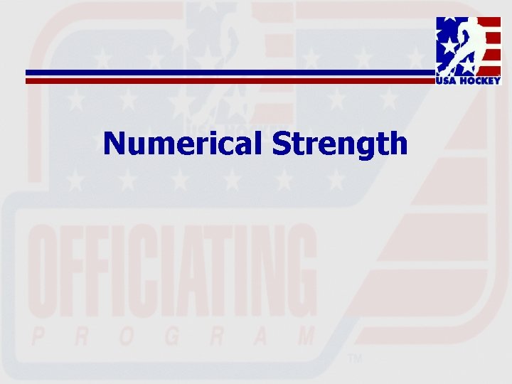 Numerical Strength 