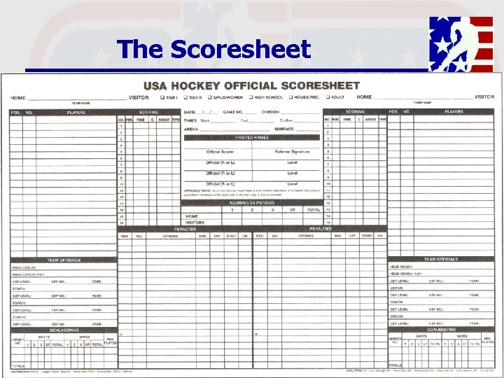 The Scoresheet 