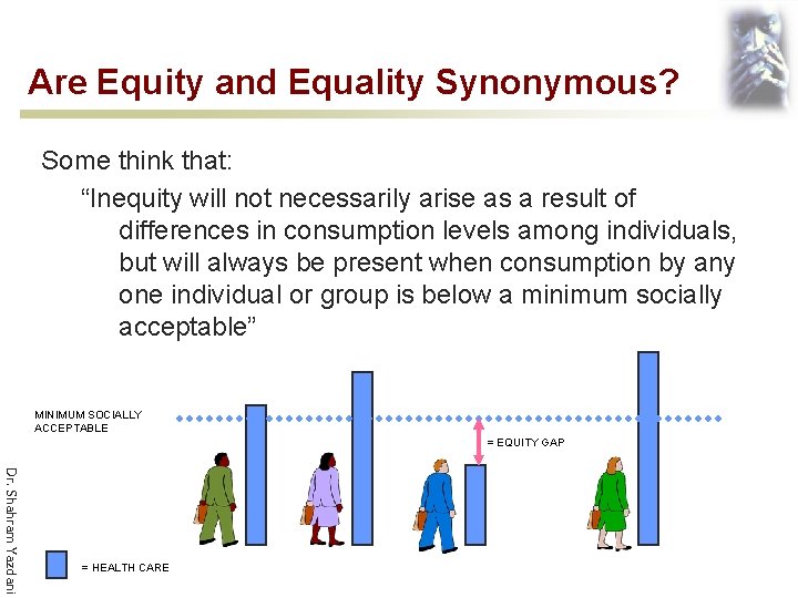 Are Equity and Equality Synonymous? Some think that: “Inequity will not necessarily arise as