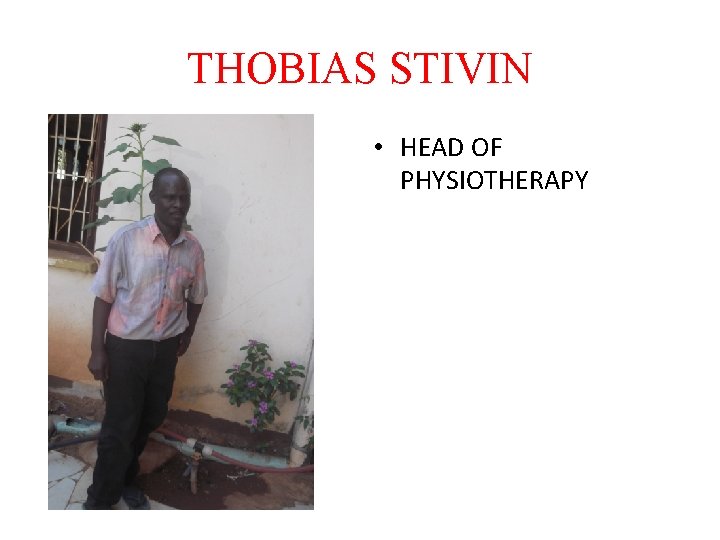THOBIAS STIVIN • HEAD OF PHYSIOTHERAPY 