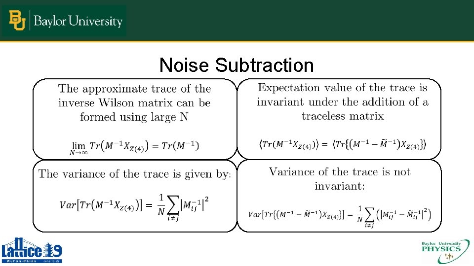 Noise Subtraction 