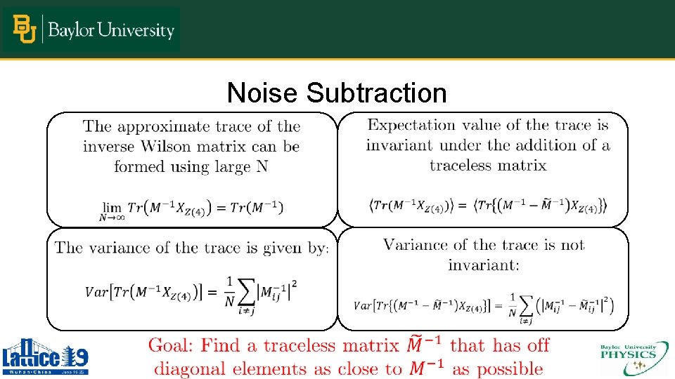 Noise Subtraction 