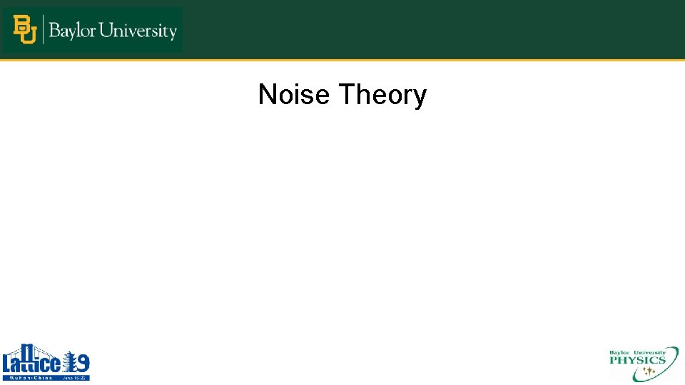 Noise Theory 