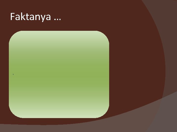 Faktanya … Masih banyak: Pengangguran lulusan universitas & Rendahnya angka pertumbuhan wirausahawan Indonesia. 