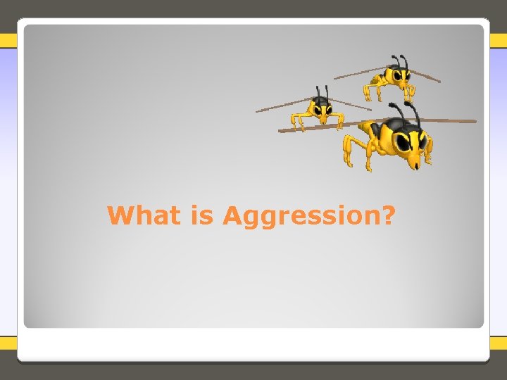 What is Aggression? 