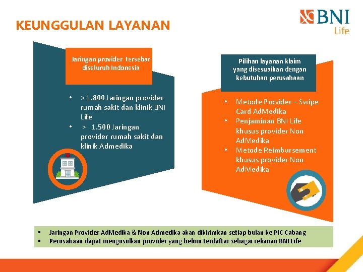 KEUNGGULAN LAYANAN Jaringan provider tersebar diseluruh Indonesia • • § § > 1. 800