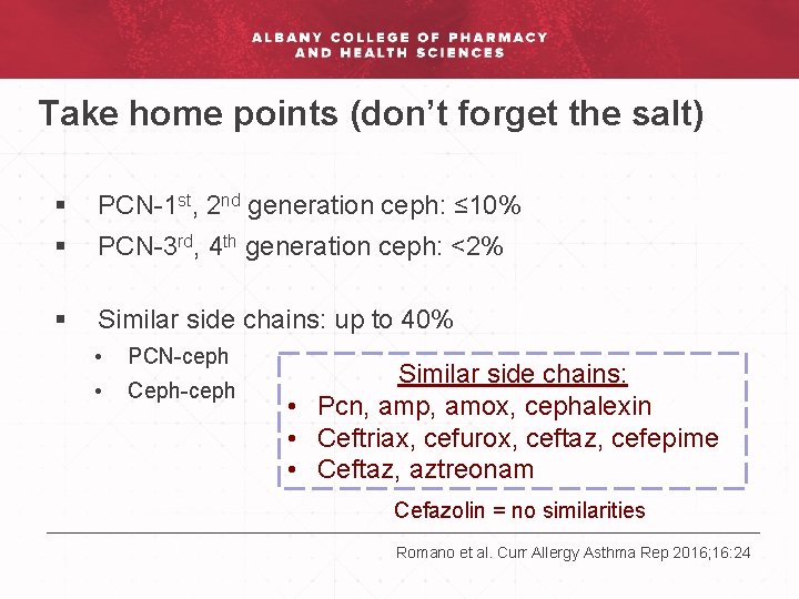 Take home points (don’t forget the salt) § PCN-1 st, 2 nd generation ceph: