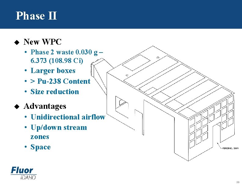 Phase II u New WPC • Phase 2 waste 0. 030 g – 6.