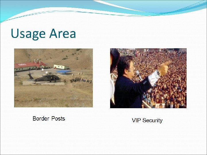 Usage Area 
