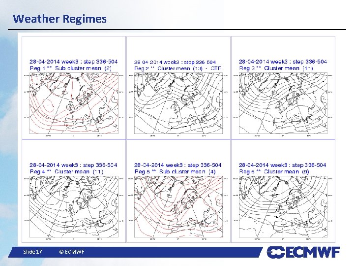 Weather Regimes Slide 17 © ECMWF 