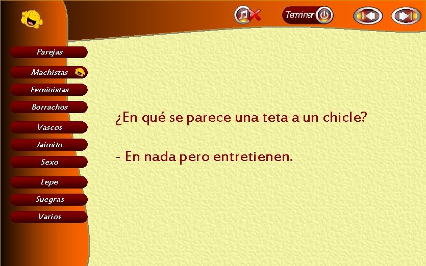 Parejas Machistas Feministas Borrachos Vascos Jaimito Sexo Lepe Suegras Varios ¿En qué se parece