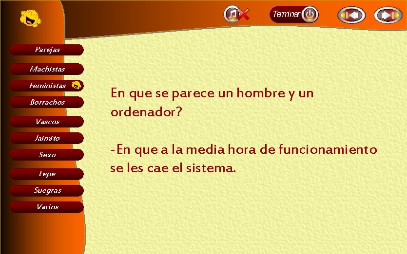 Parejas Machistas Feministas Borrachos Vascos Jaimito Sexo Lepe Suegras Varios En que se parece
