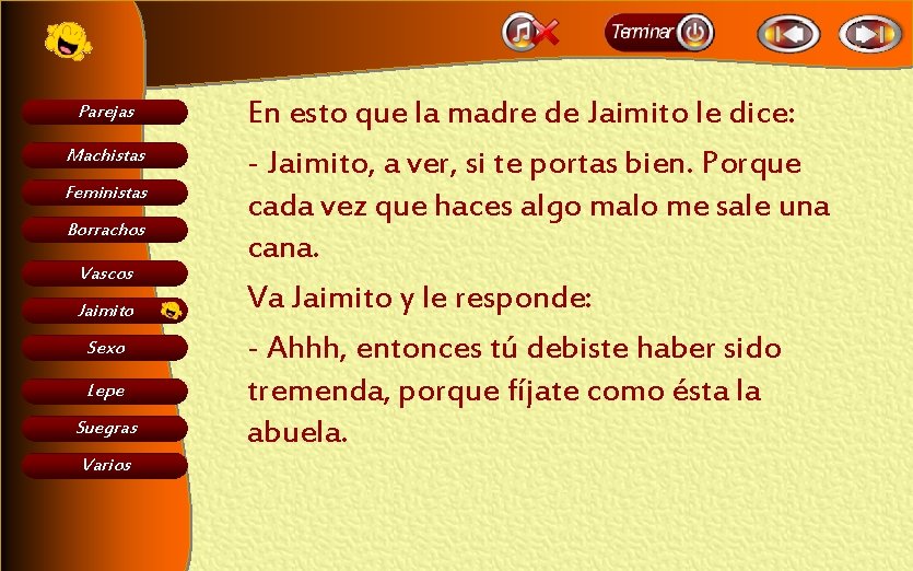 Parejas Machistas Feministas Borrachos Vascos Jaimito Sexo Lepe Suegras Varios En esto que la