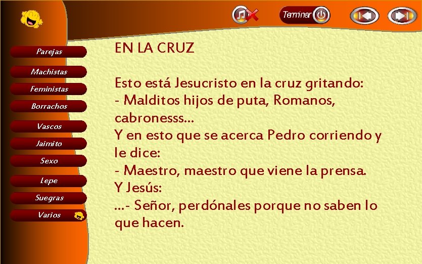 Parejas Machistas Feministas Borrachos Vascos Jaimito Sexo Lepe Suegras Varios EN LA CRUZ Esto