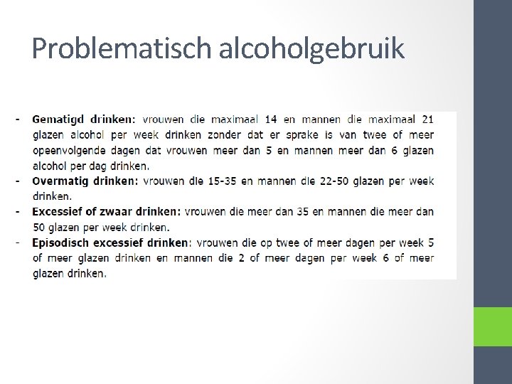 Problematisch alcoholgebruik 