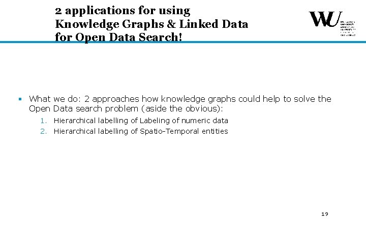 2 applications for using Knowledge Graphs & Linked Data for Open Data Search! § 2 applications for using Knowledge Graphs & Linked Data for Open Data Search! §