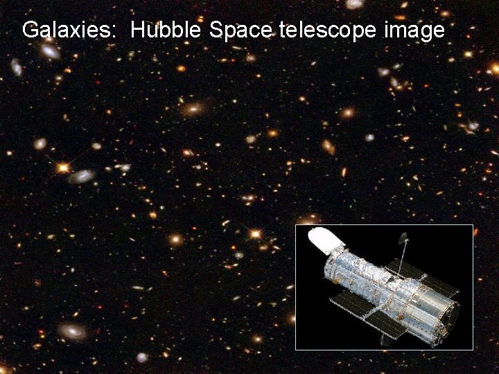 Galaxies: Hubble Space telescope image 