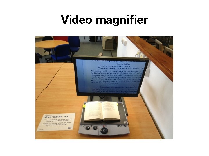 Video magnifier 