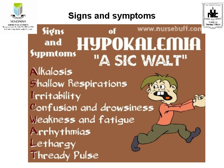 Signs and symptoms 